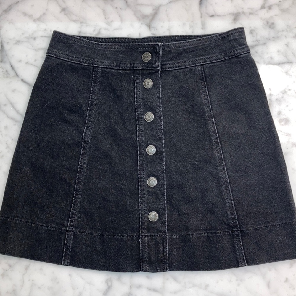 Madewell Stretch Denim A-line Skirt